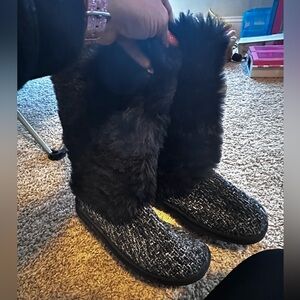 Target Women's Black and Gray Winter Boots